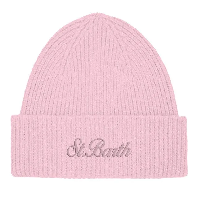 MC2 Saint Barth Moss Wool berretto donna Rosa pura lana