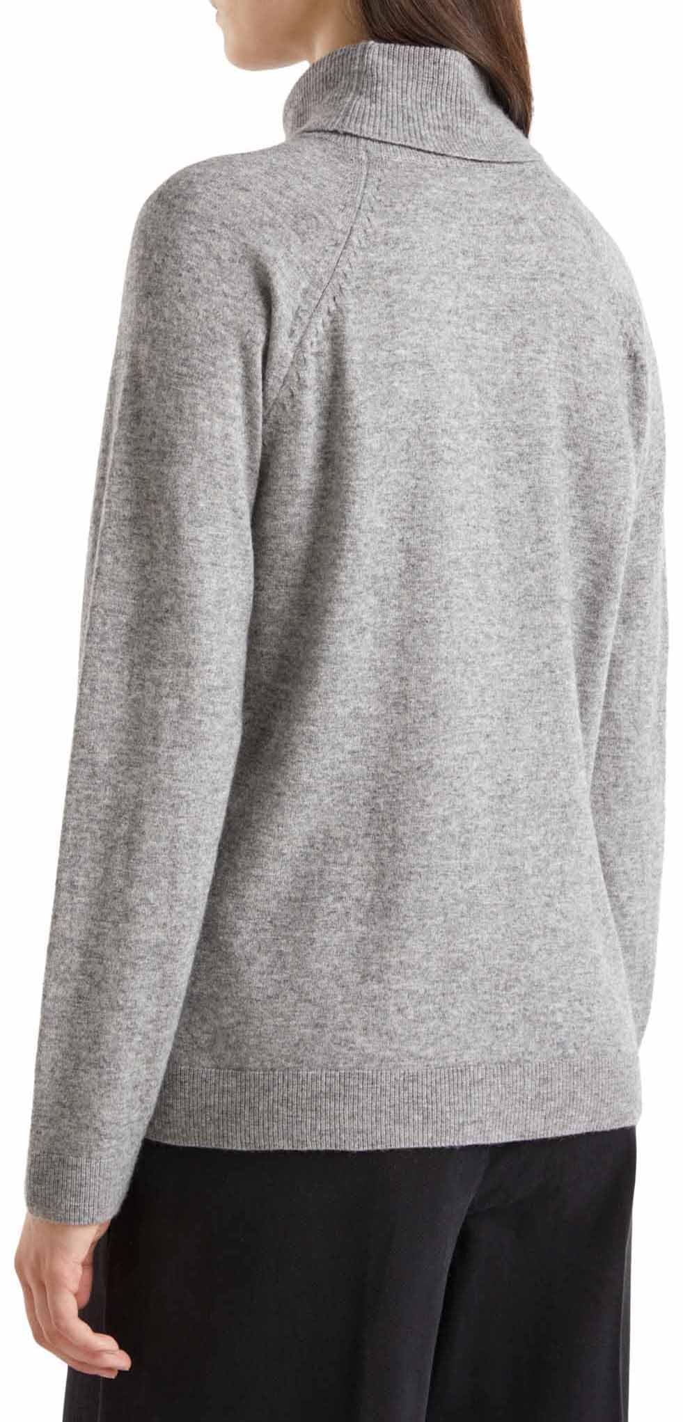 Benetton Maglieria Maglia Donna 1035d2551 Grigio Lana