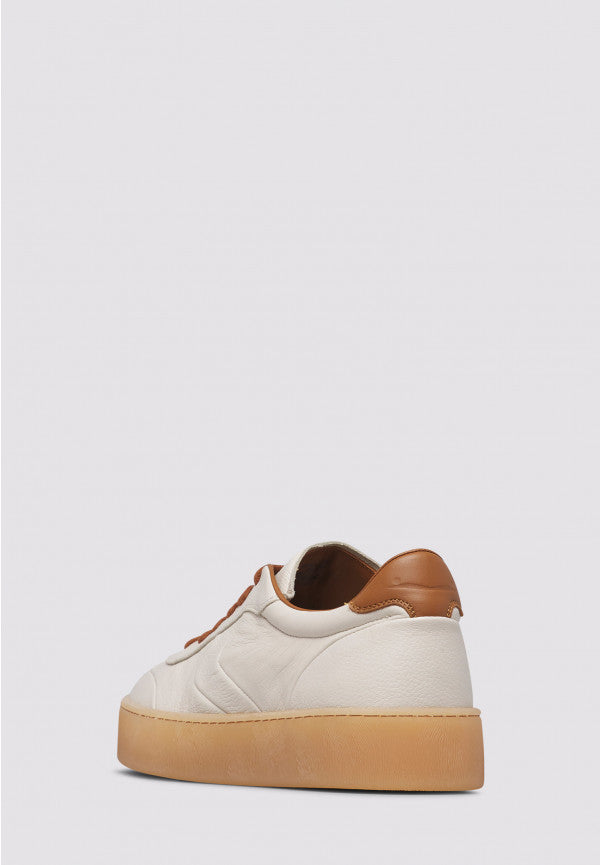 Voile Blanche Mind 02 Sneaker uomo latte cognac pelle