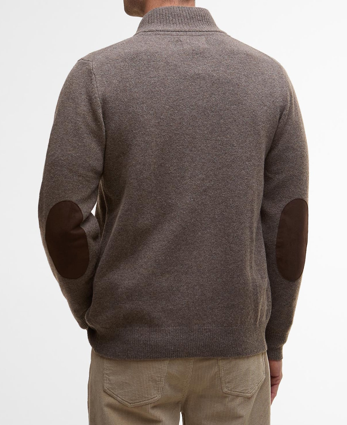 Barbour Essential Patch Zip MKN0731 Maglione Uomo Dark Stone