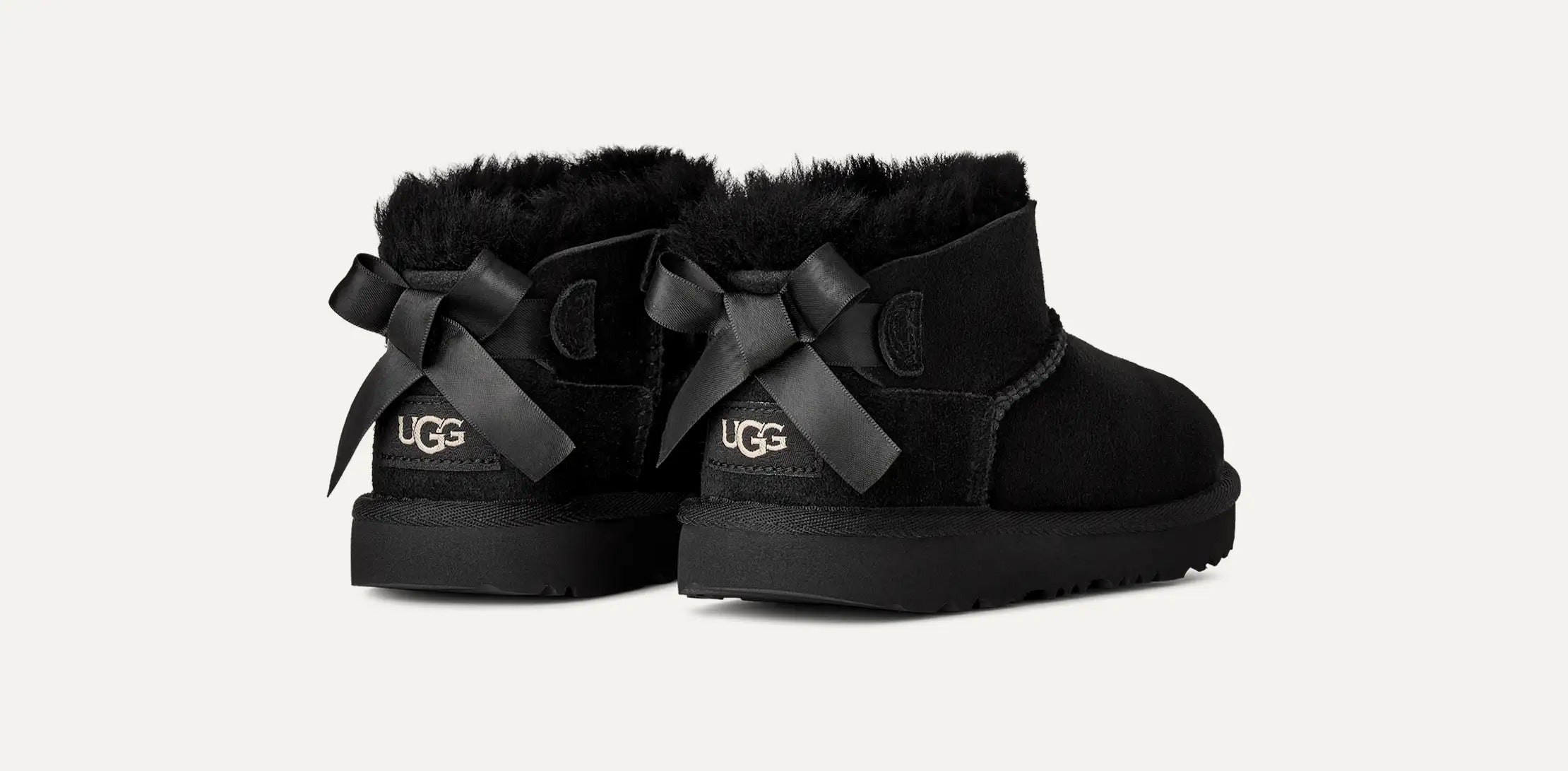 UGG Ultra Mini Bailey Bow 1185920K Scarponcino Nera Black