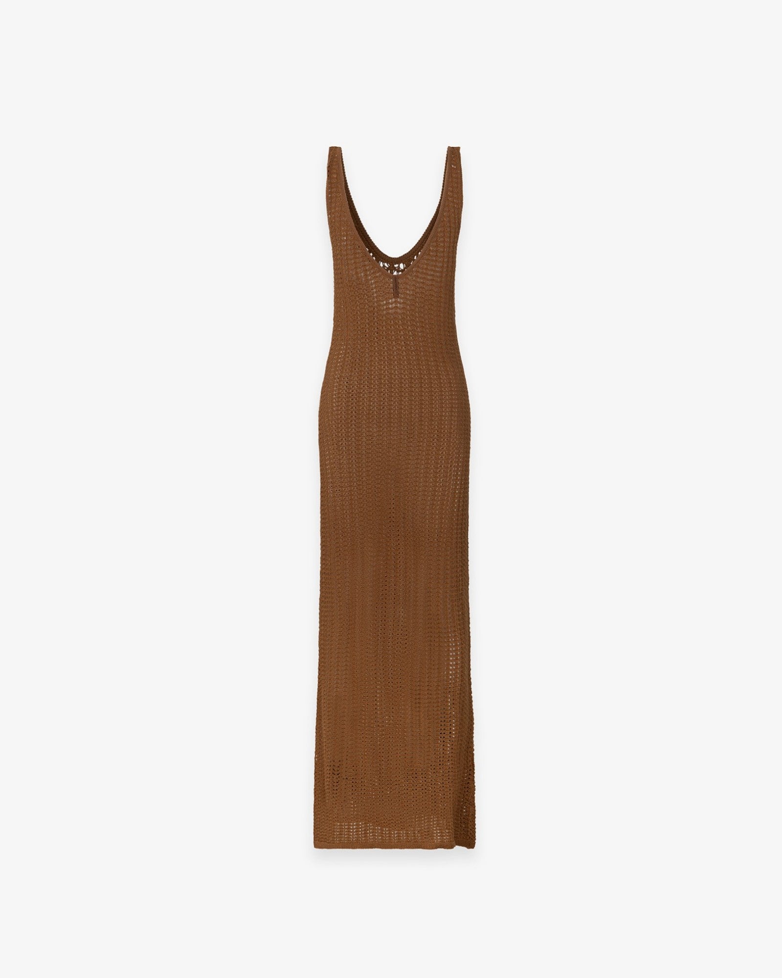 Hinnominate HMABW02672 Abito donna lungo moka traforato