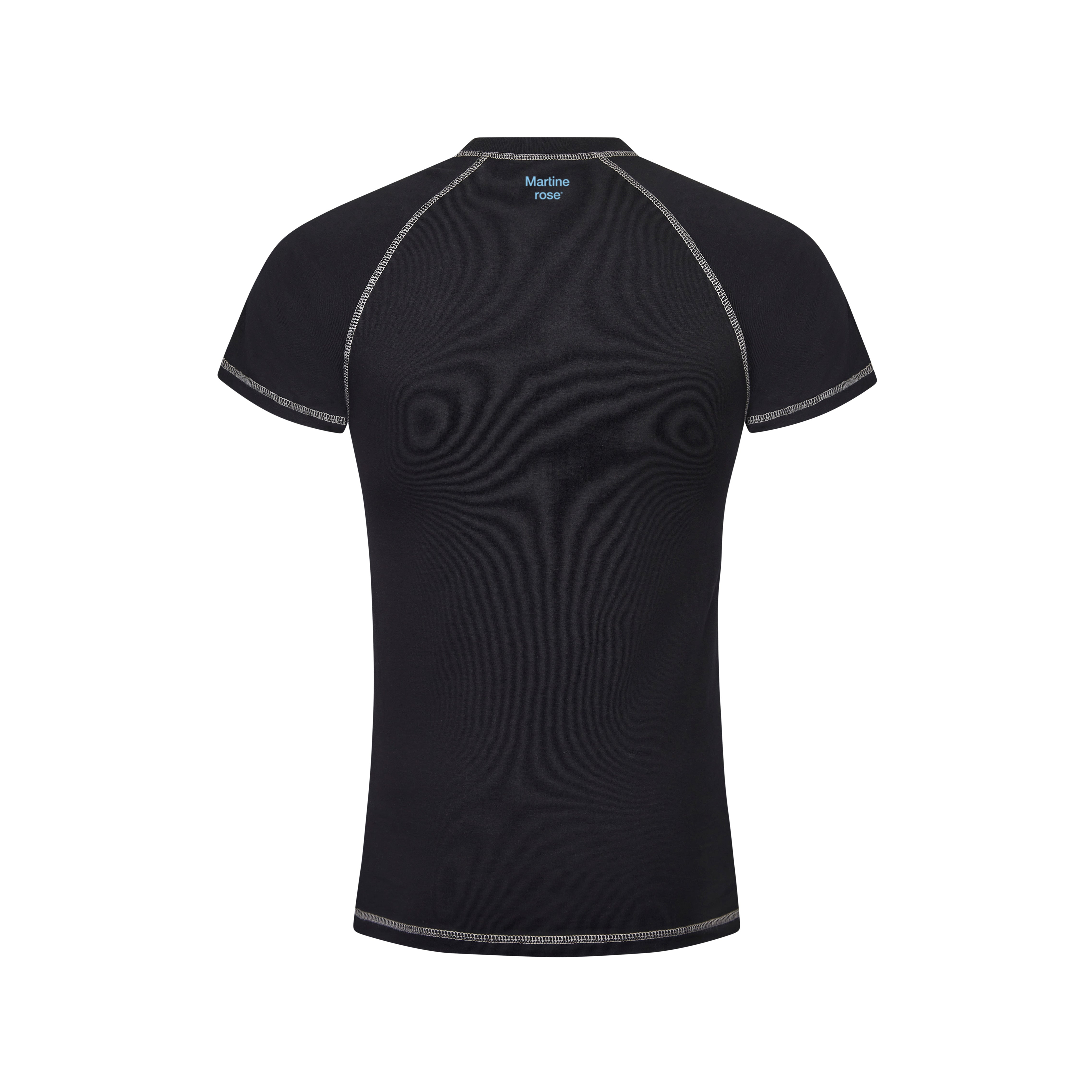 Martine Rose Raglan Shrunken T-Shirt Maglietta Black