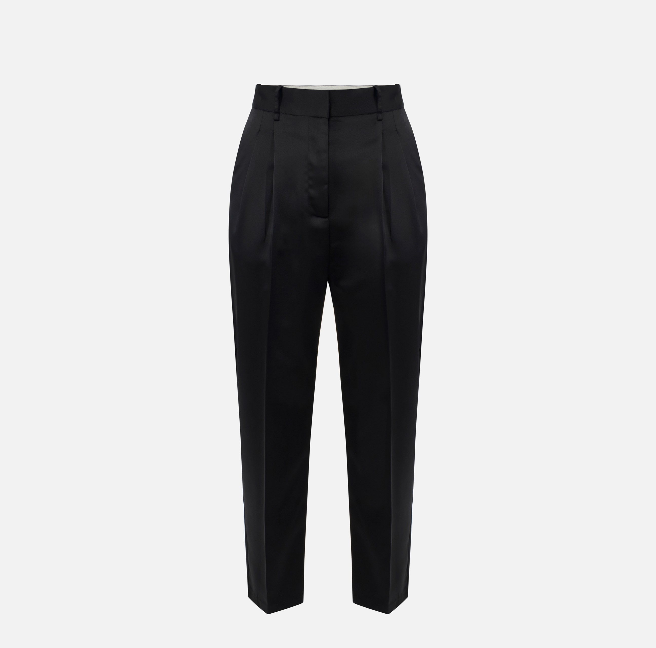 Elisabetta Franchi PA20366E2 pantalone nero raso stretch
