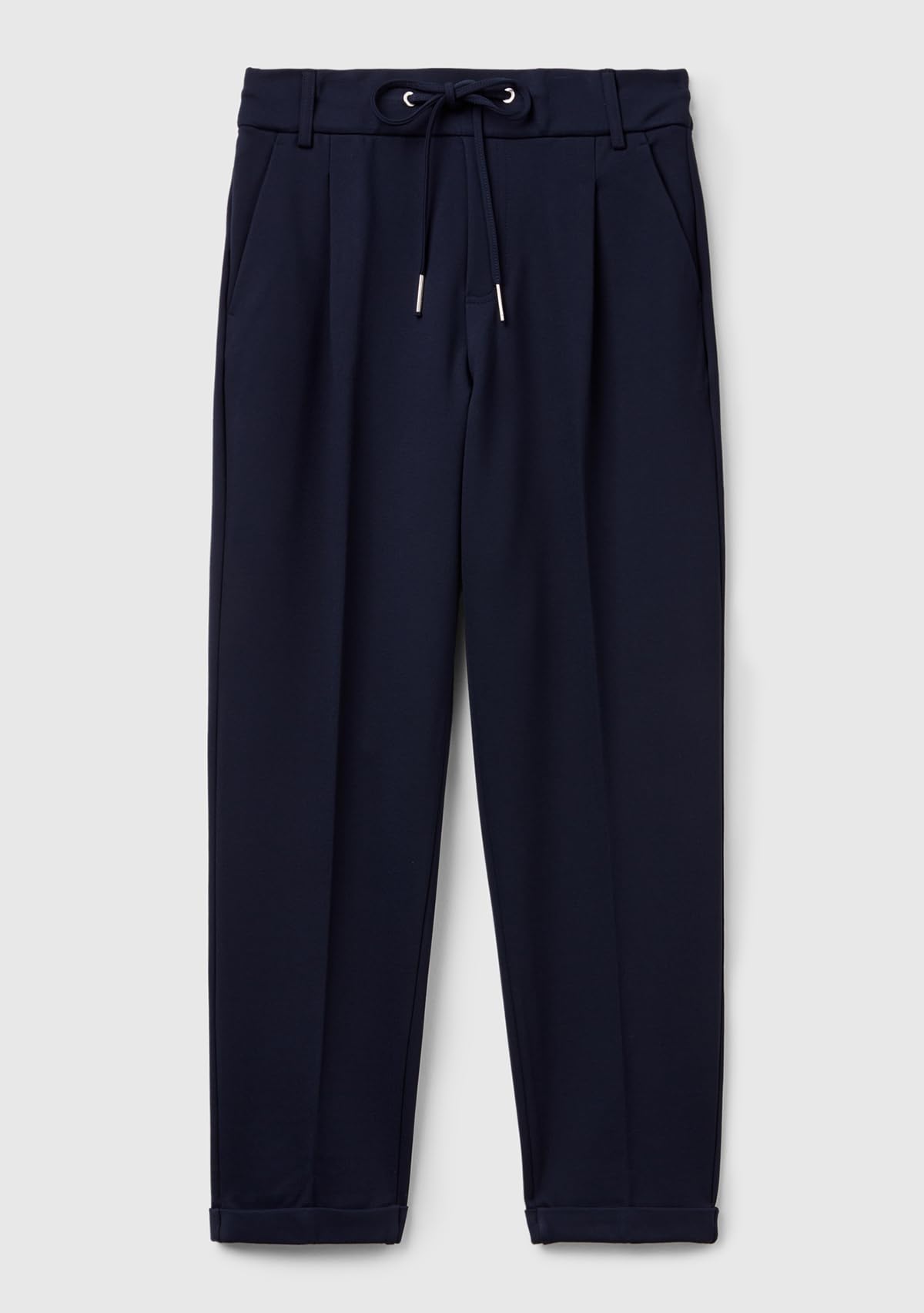 Benetton Pantaloni Donna jogger viscosa Blu Notte 016