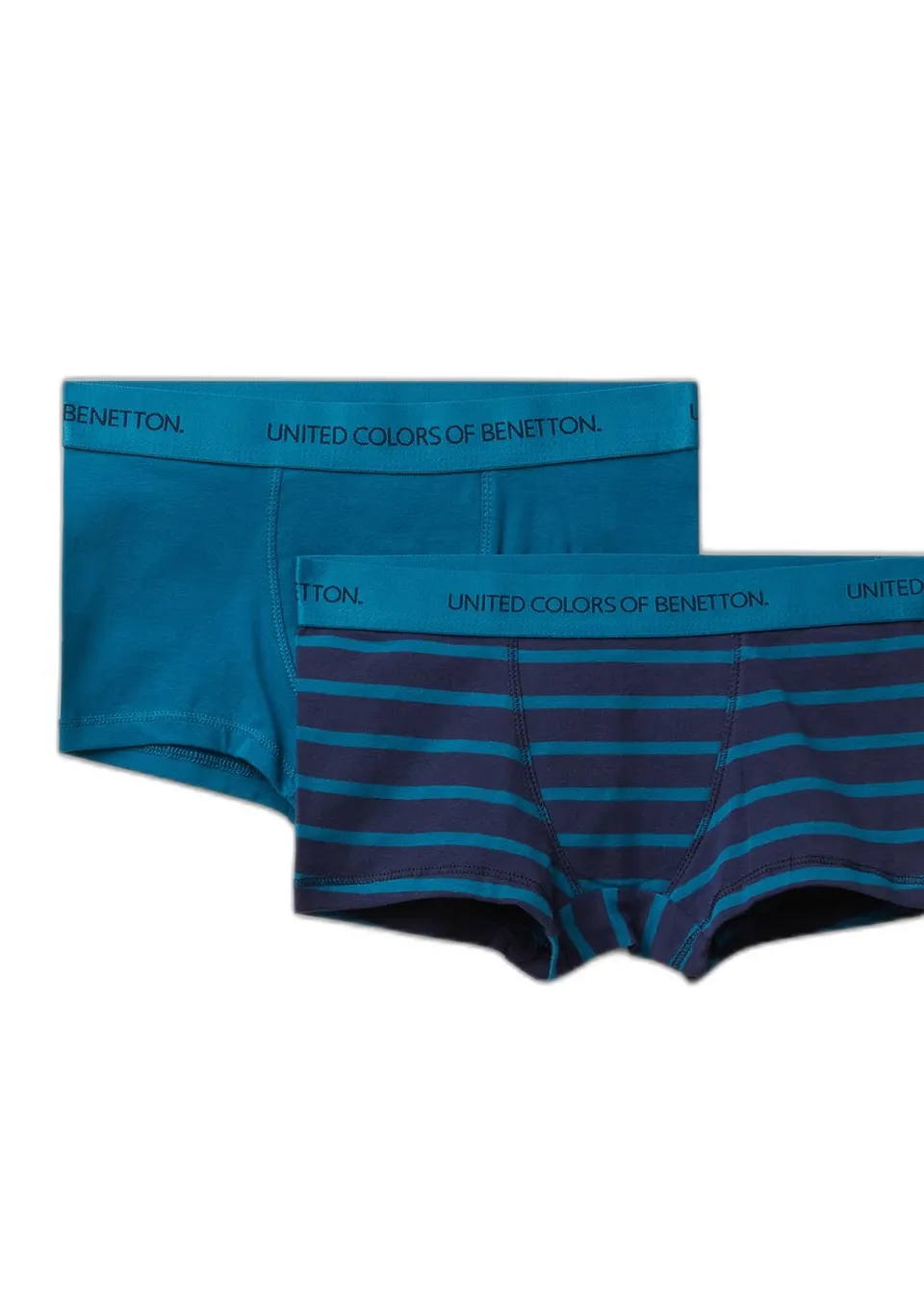 Benetton Set 2 Boxer Uomo Cotone Elasticizzato