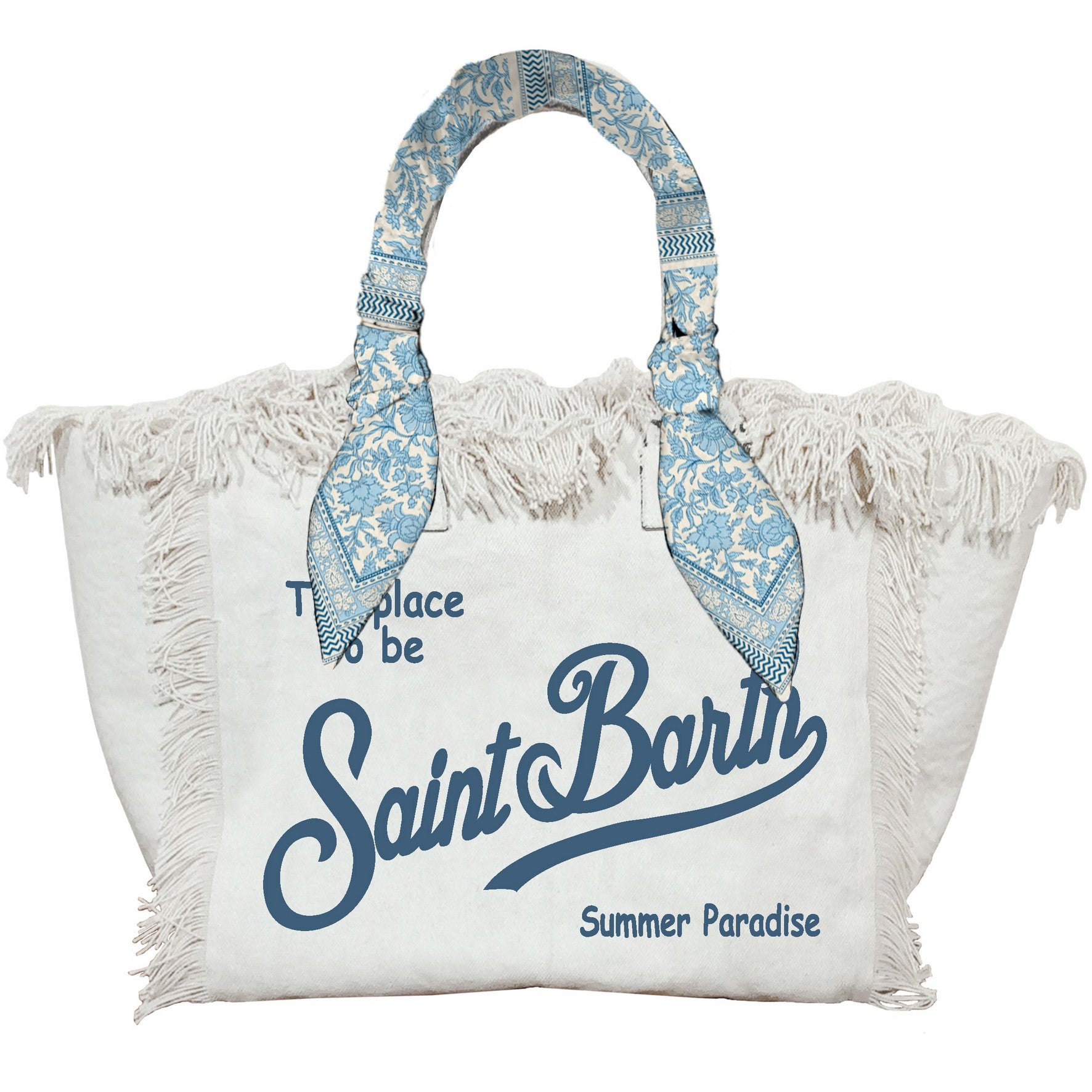 MC2 Saint Barth Vanity Borsa Donna Bianco Canvas