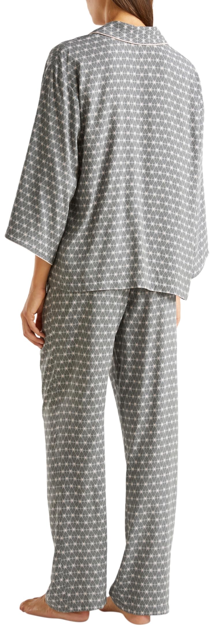 Benetton Intimo 4X9X3P00J Set Pigiama Camicia Donna L Viscosa