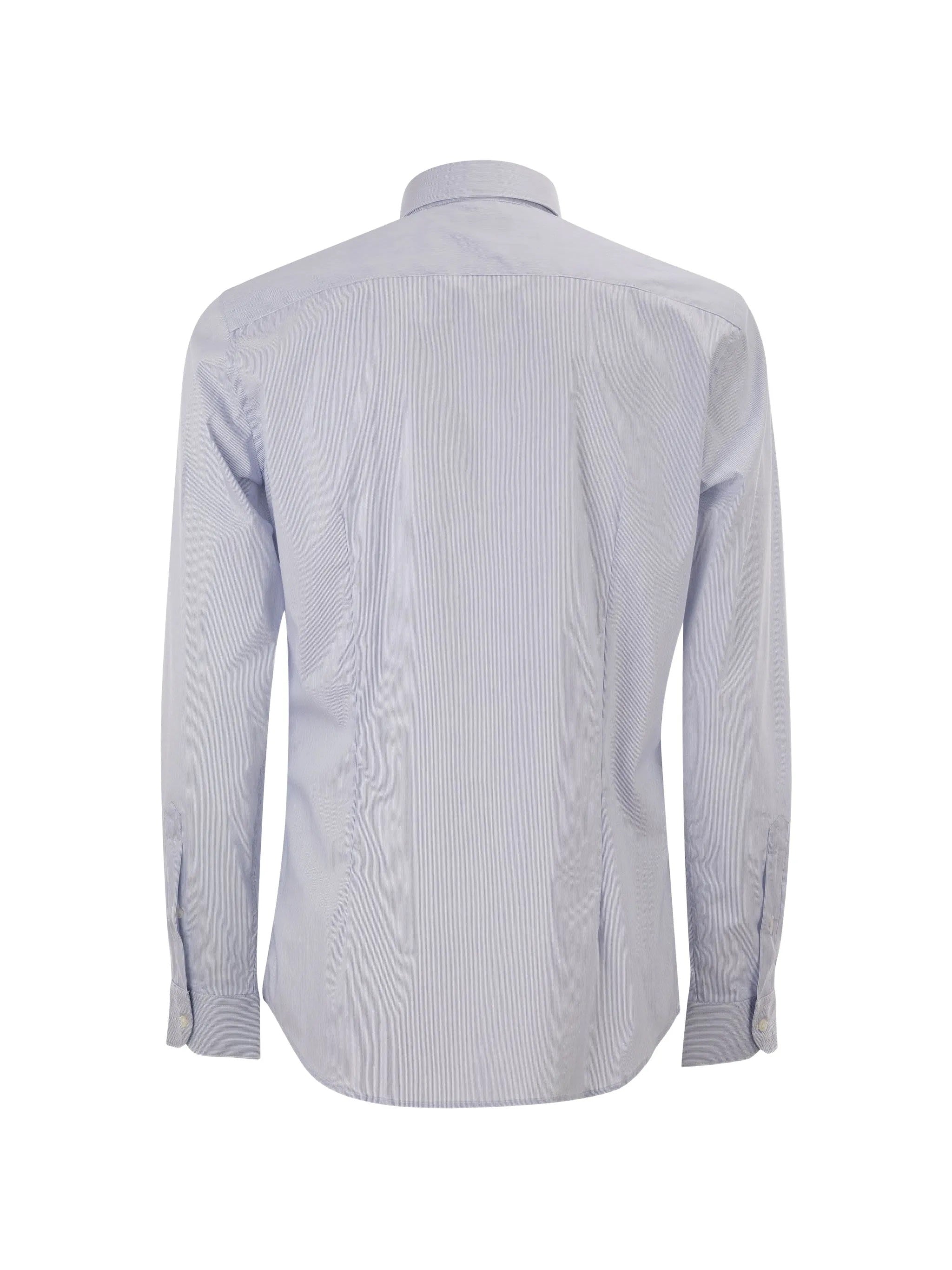 Fay NCMA152259SZB Camicia Jersey Righe Blu Bianco