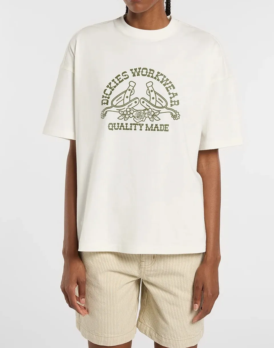 Dickies Bettsville DK0A8838 t-shirt donna airone cotone