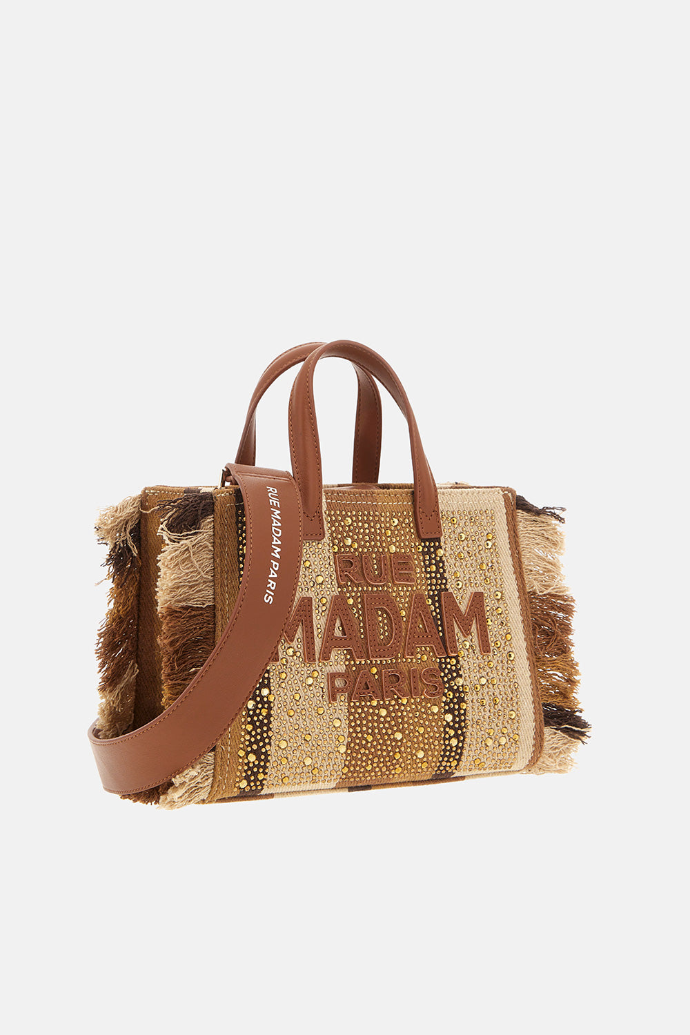 Rue Madam Casablanca 1529 tote bag Stripes Brown