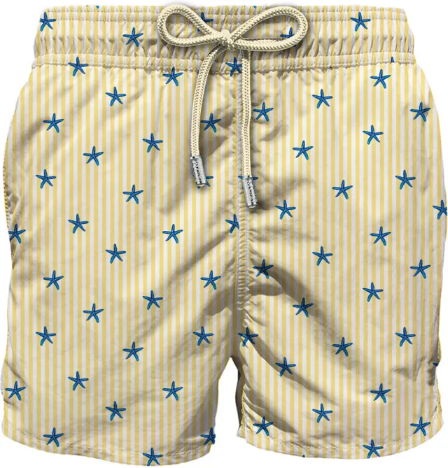 MC2 Saint Barth Lighting costume boxer uomo giallo righe M-XXL