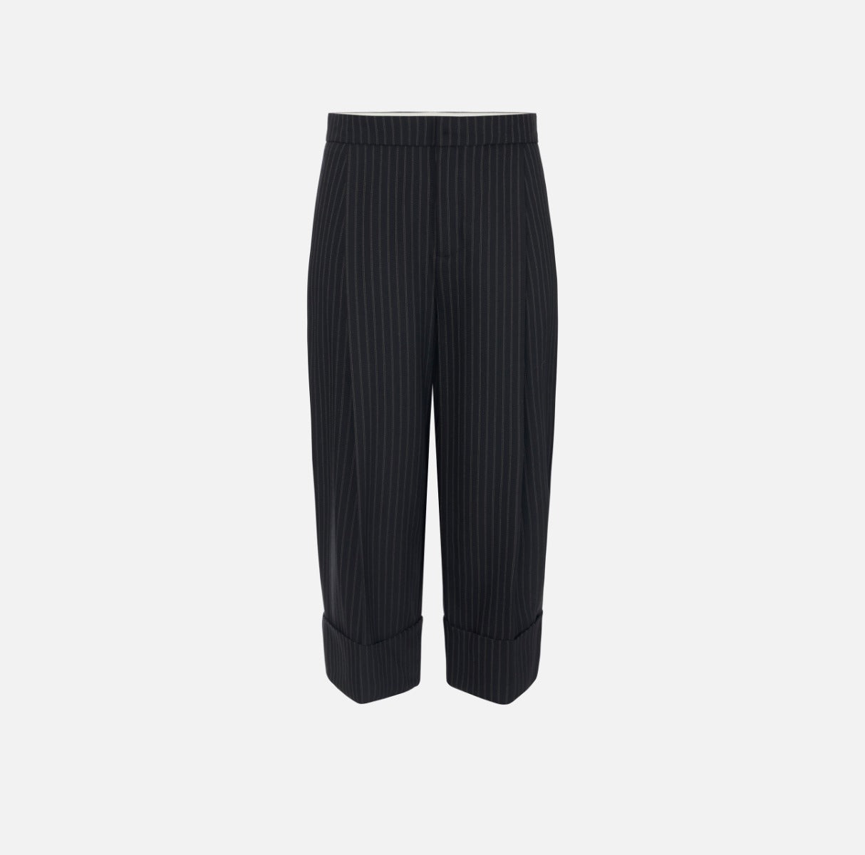 Elisabetta Franchi PA17866E2 Pantalone Gessato Dark Chocolate