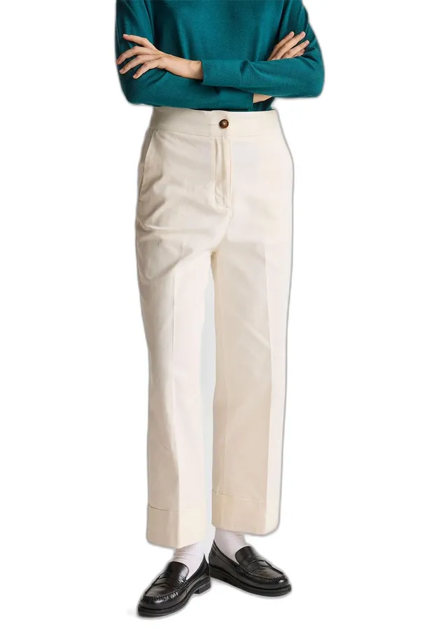 Benetton Pantaloni e Jeans pantalone dritto pinces cotone