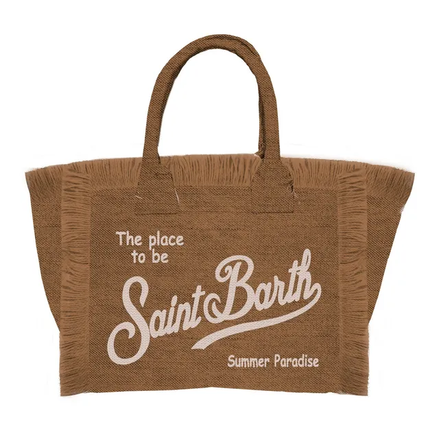 MC2 Saint Barth Colette Linen borsa Marrone lino