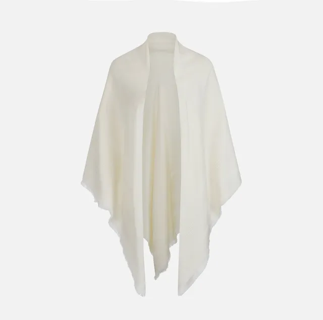 Elisabetta Franchi MT01F66E2 mantella lana avorio