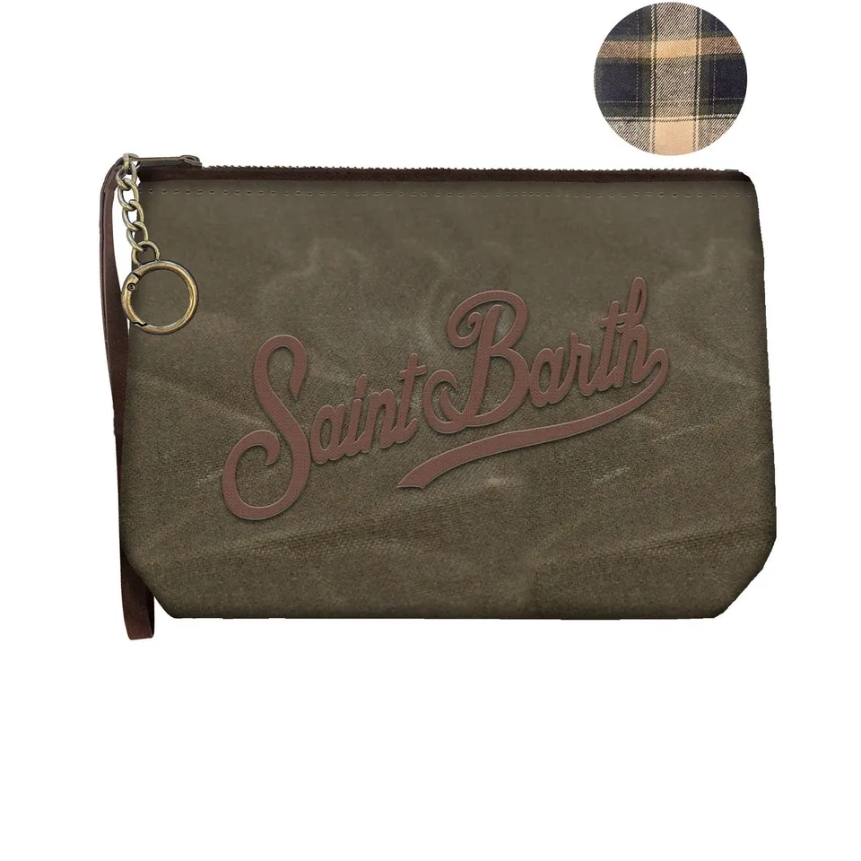 MC2 Saint Barth Aline Mini Wax 00131M pochette verde nylon cerato