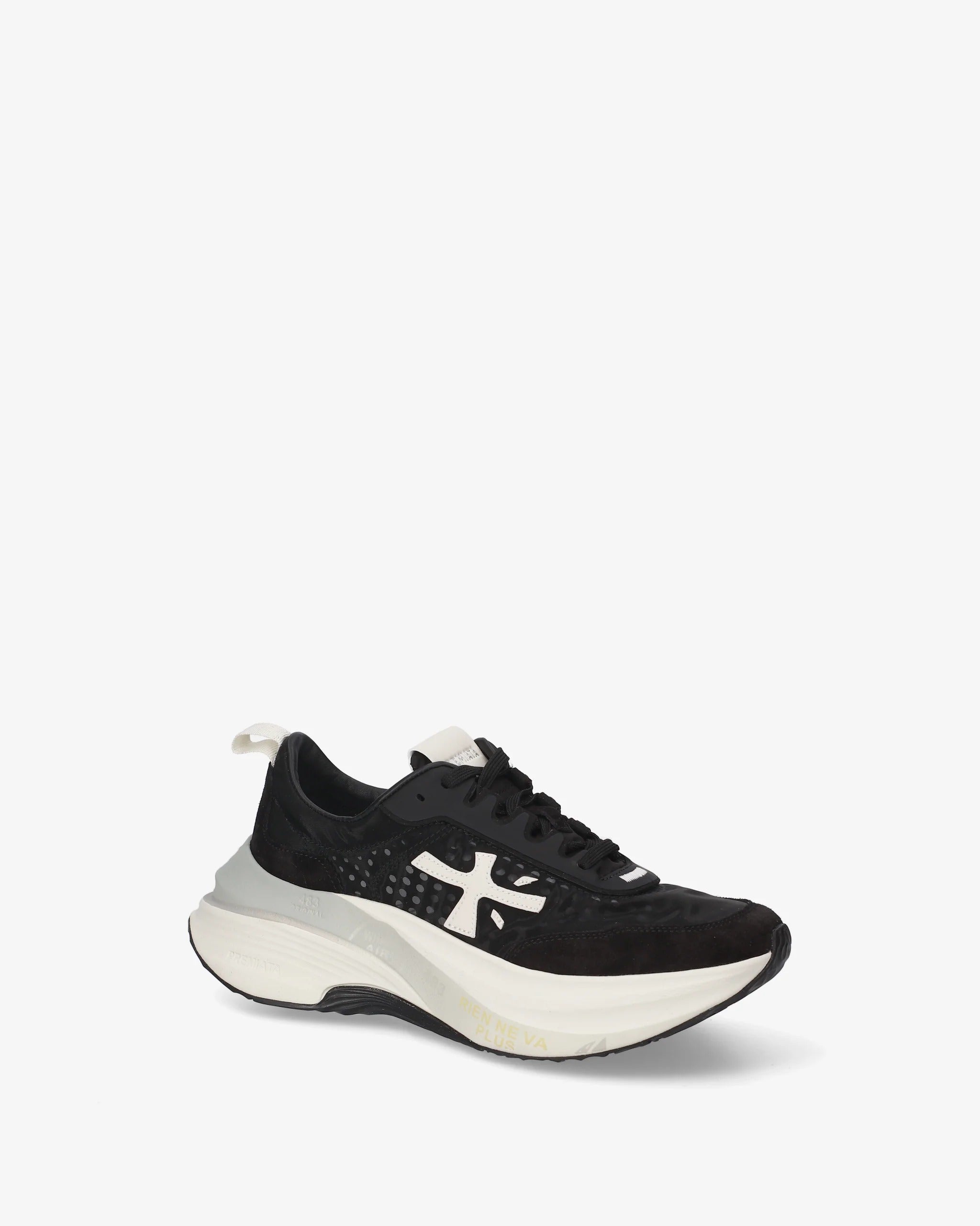Premiata Hill 8241 sneakers donna nero suede 4,5 cm