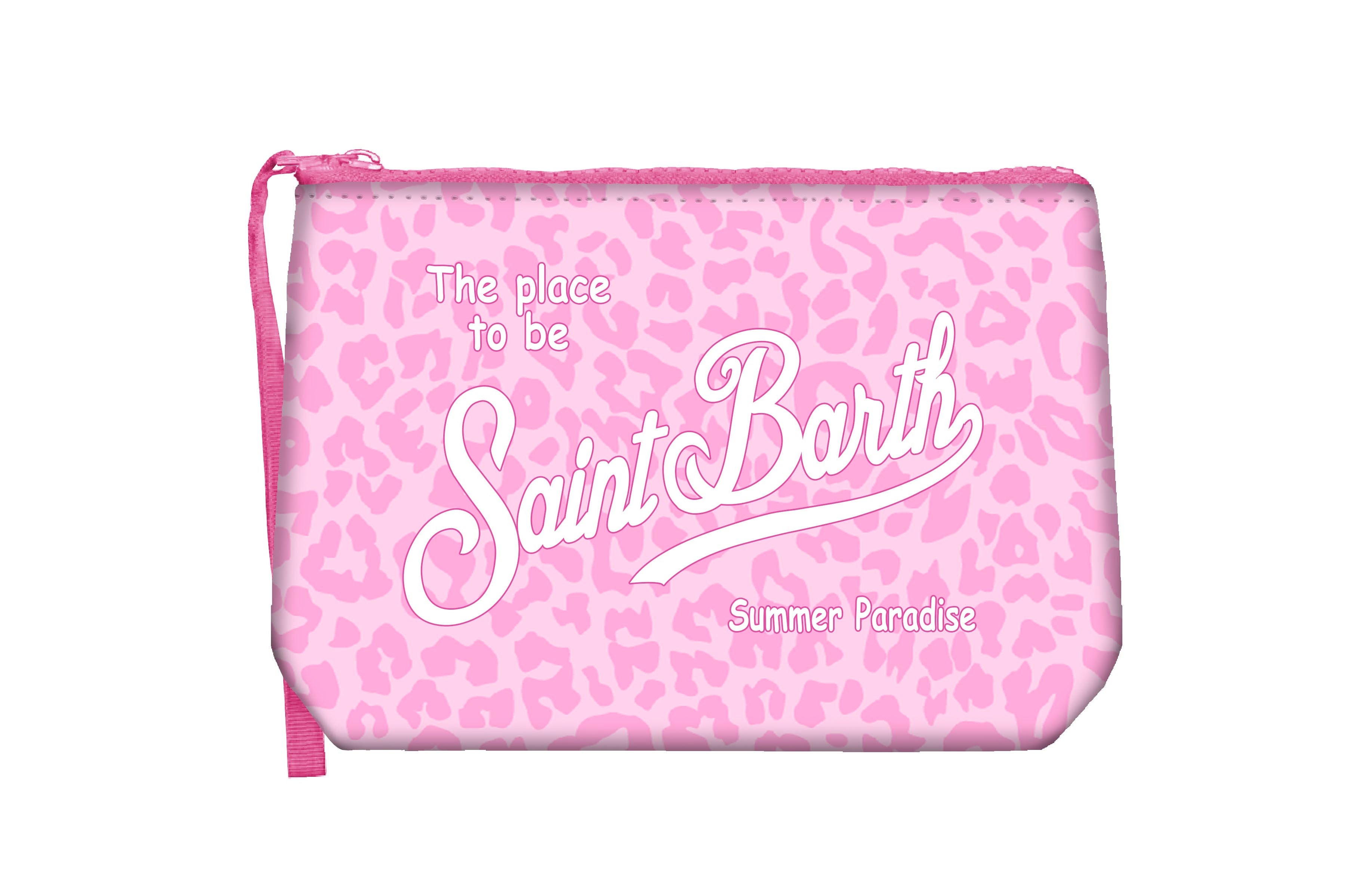 MC2 Saint Barth Aline Pochette Leopard Rosa Scuba