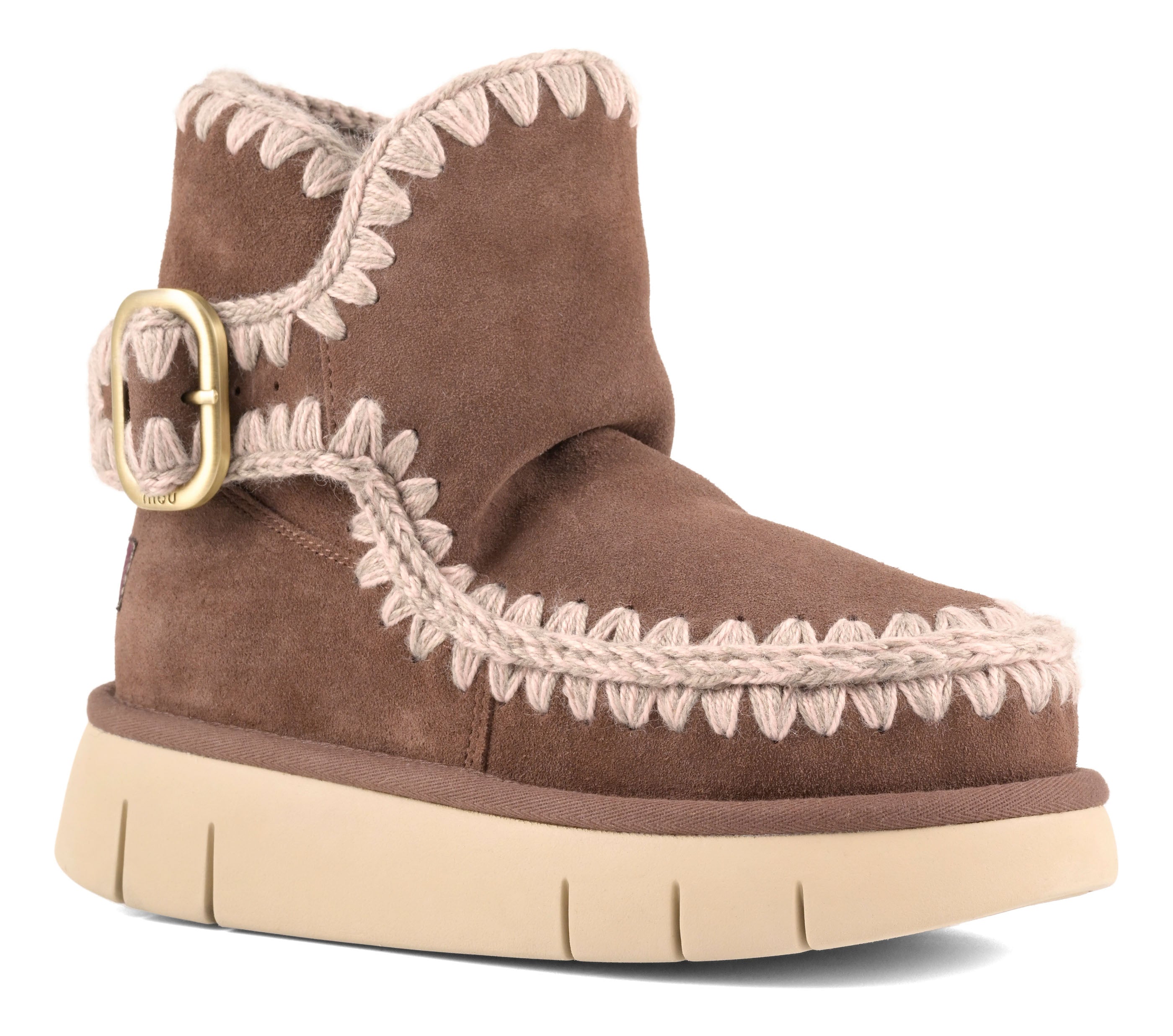 Mou Bounce Boot FW531020A Stivaletto Brown Pepper Montone