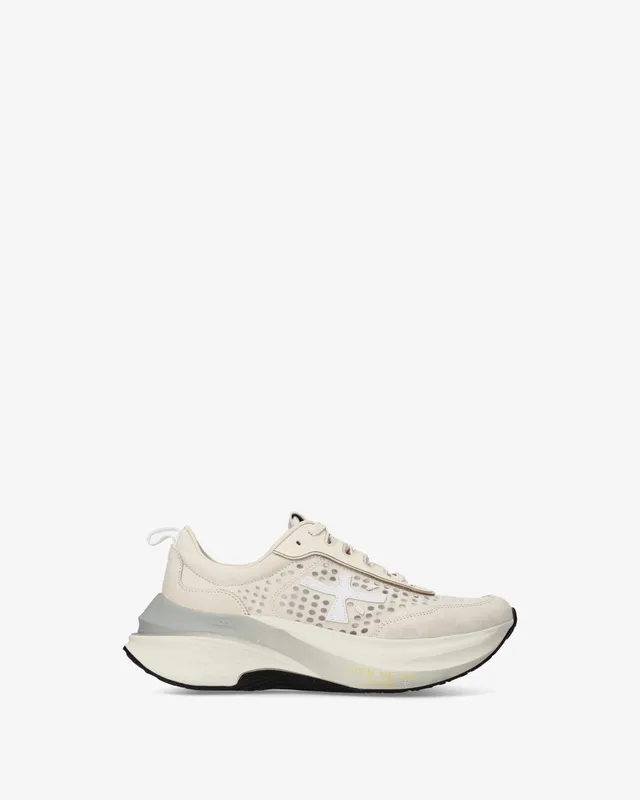 Premiata Hill 8242 Sneakers Tessuto Off White Donna