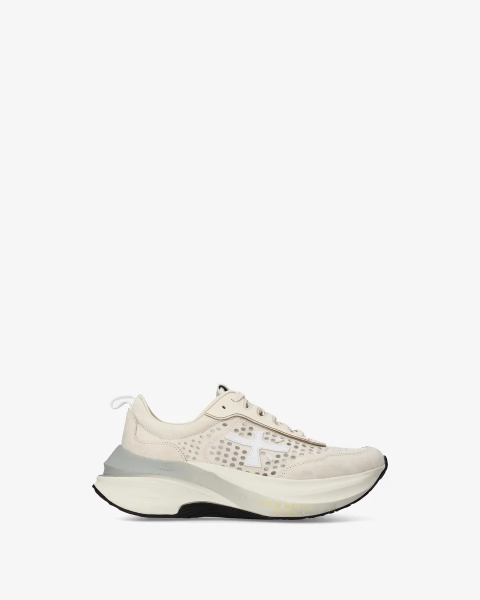 Premiata Hill 8242 Sneakers Tessuto Off White Donna