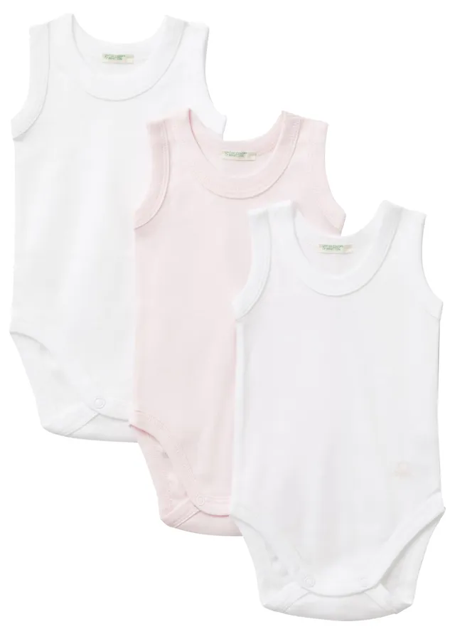 United Colors of Benetton Set 3 Body Canotta Donna Cotone Bio