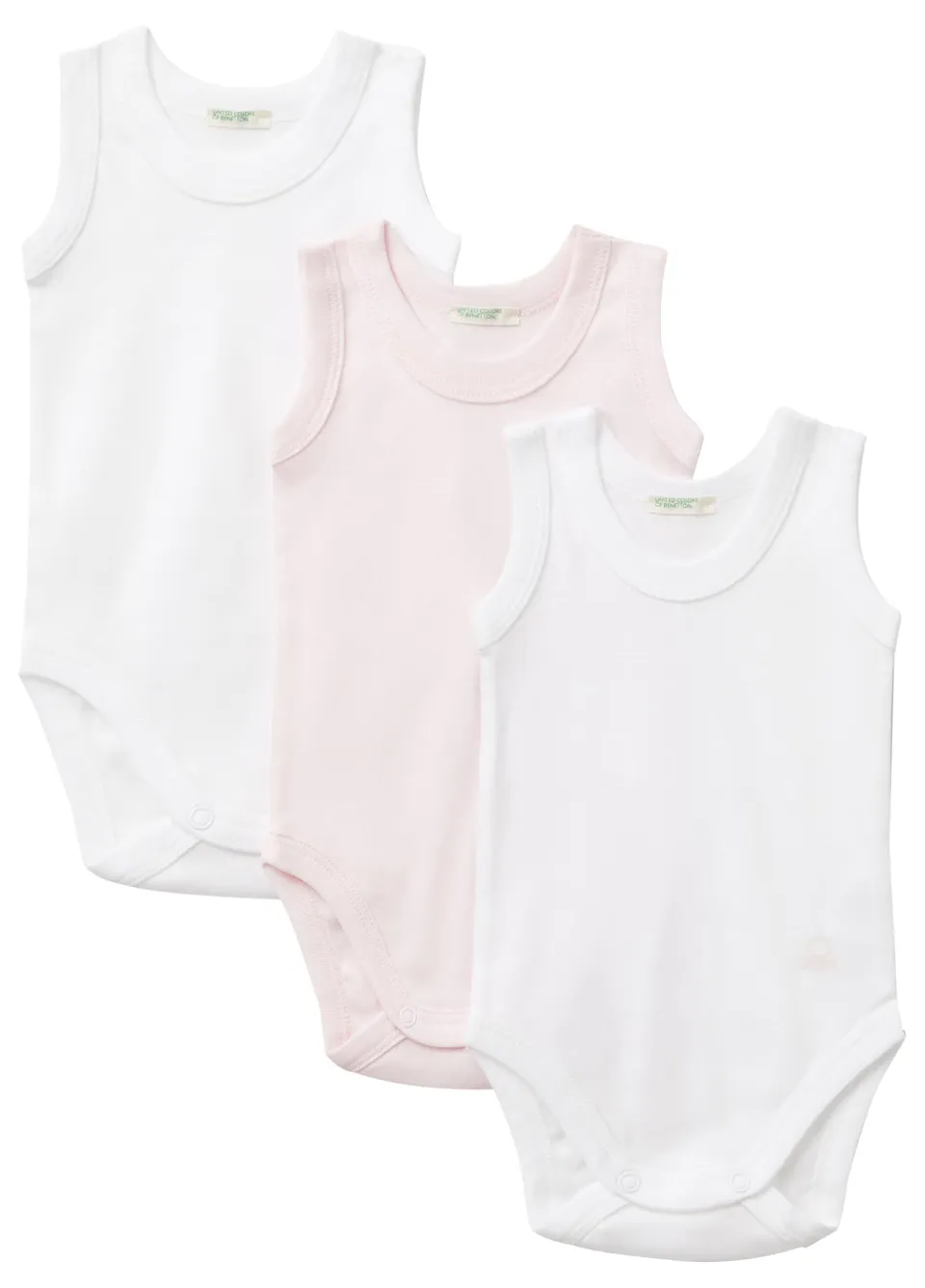 United Colors of Benetton Set 3 Body Canotta Donna Cotone Bio