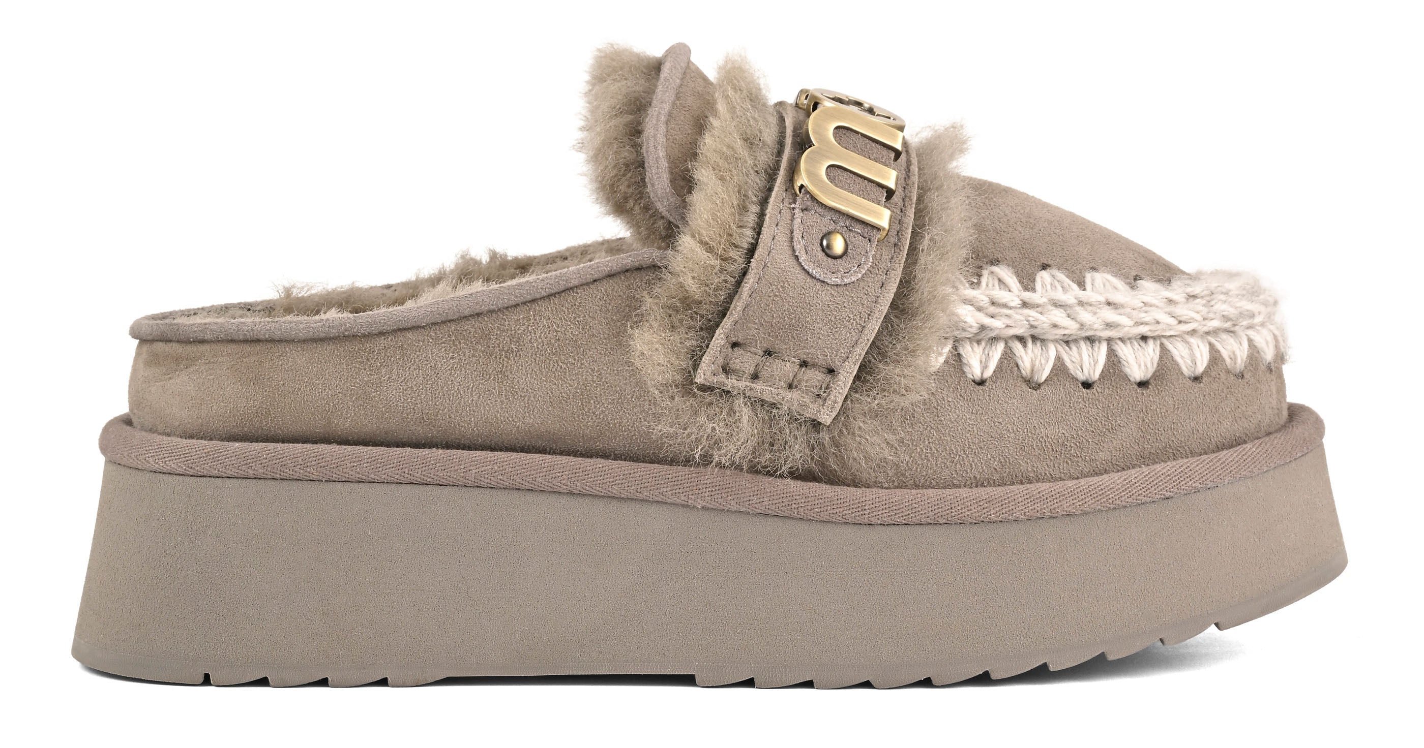 Mou Platform Clog FW681006A ciabatta donna new grey