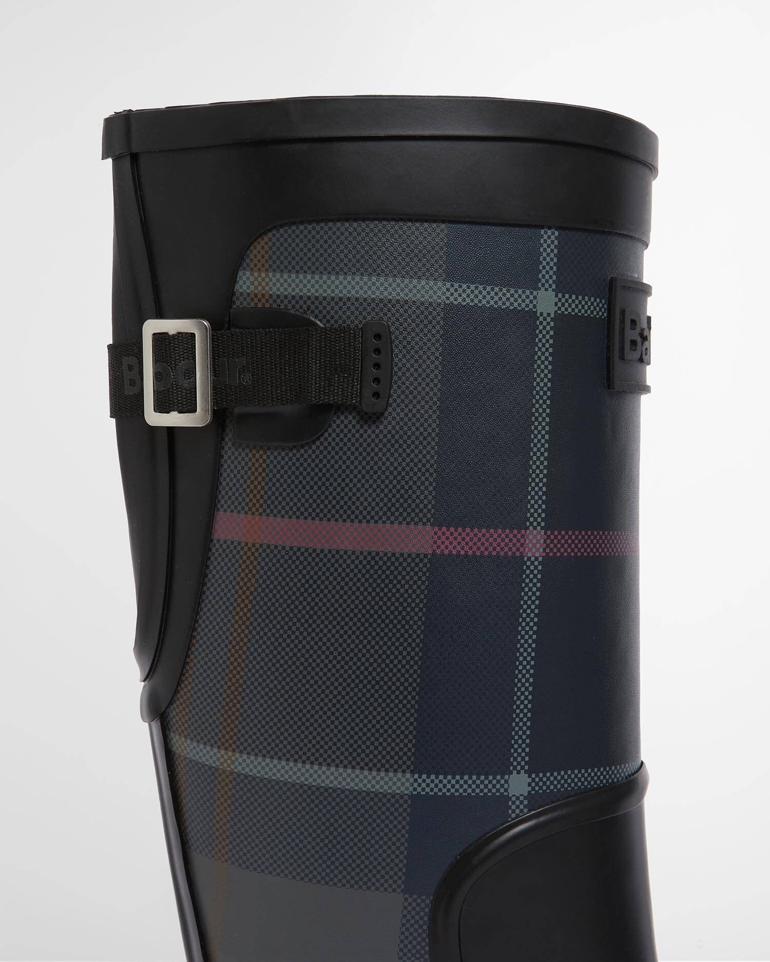 Barbour Dena LRF0153 Stivale Donna Nero Tartan Gomma