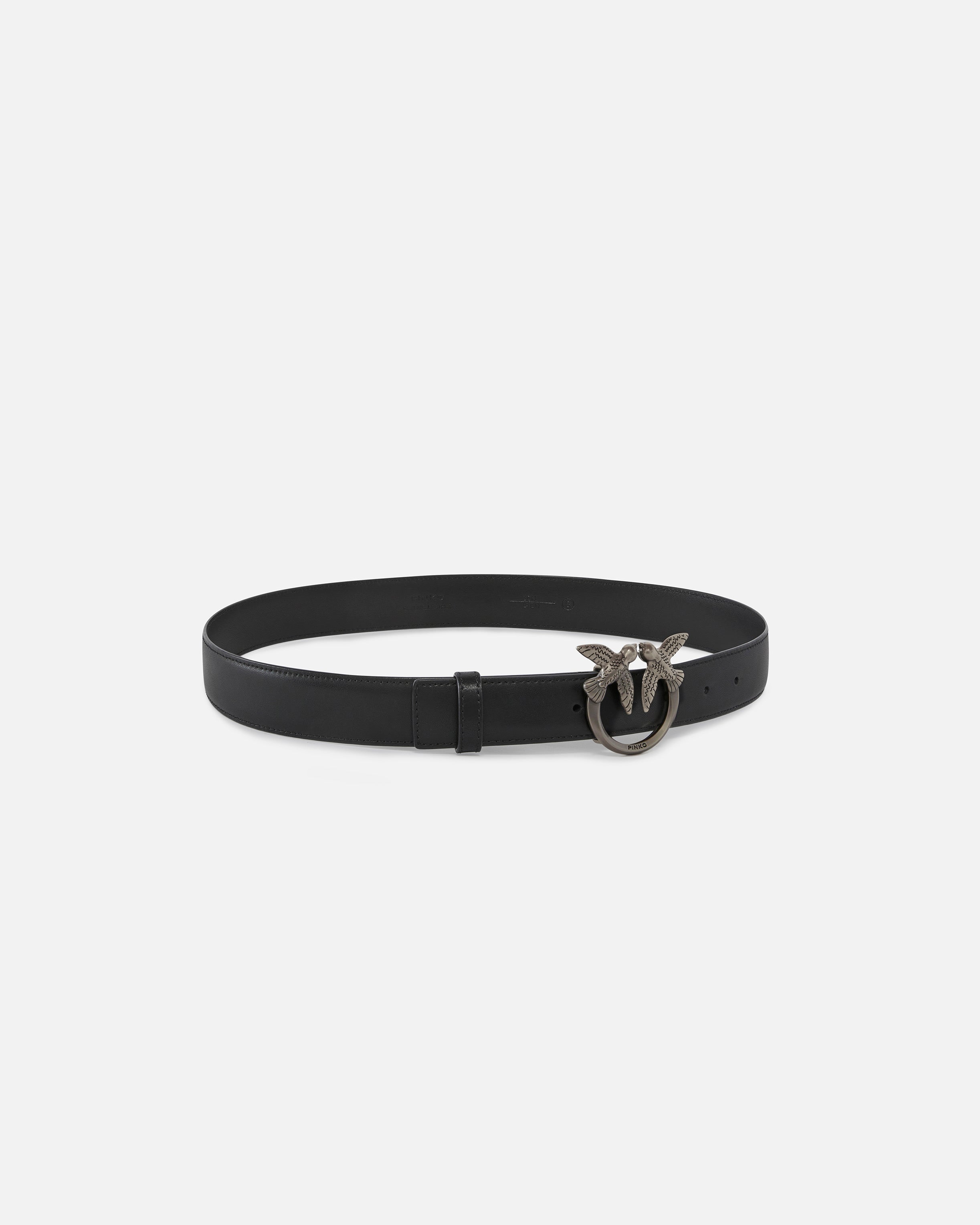 Pinko 100125 A0F1 Cintura Love Berry nera pelle