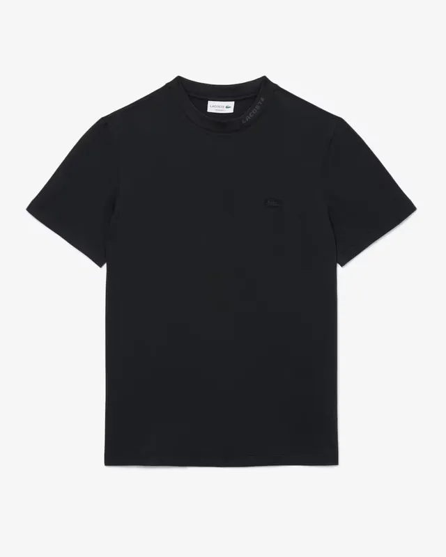 Lacoste TH5060 T-Shirt Uomo Nero Piquet Cotone