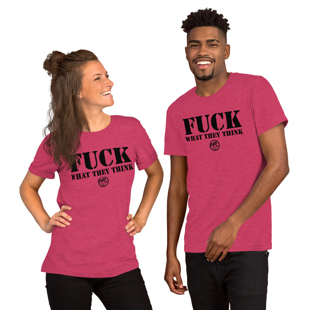 Pure Trash Mens T-Shirts Fuck What They Think maglietta Olive