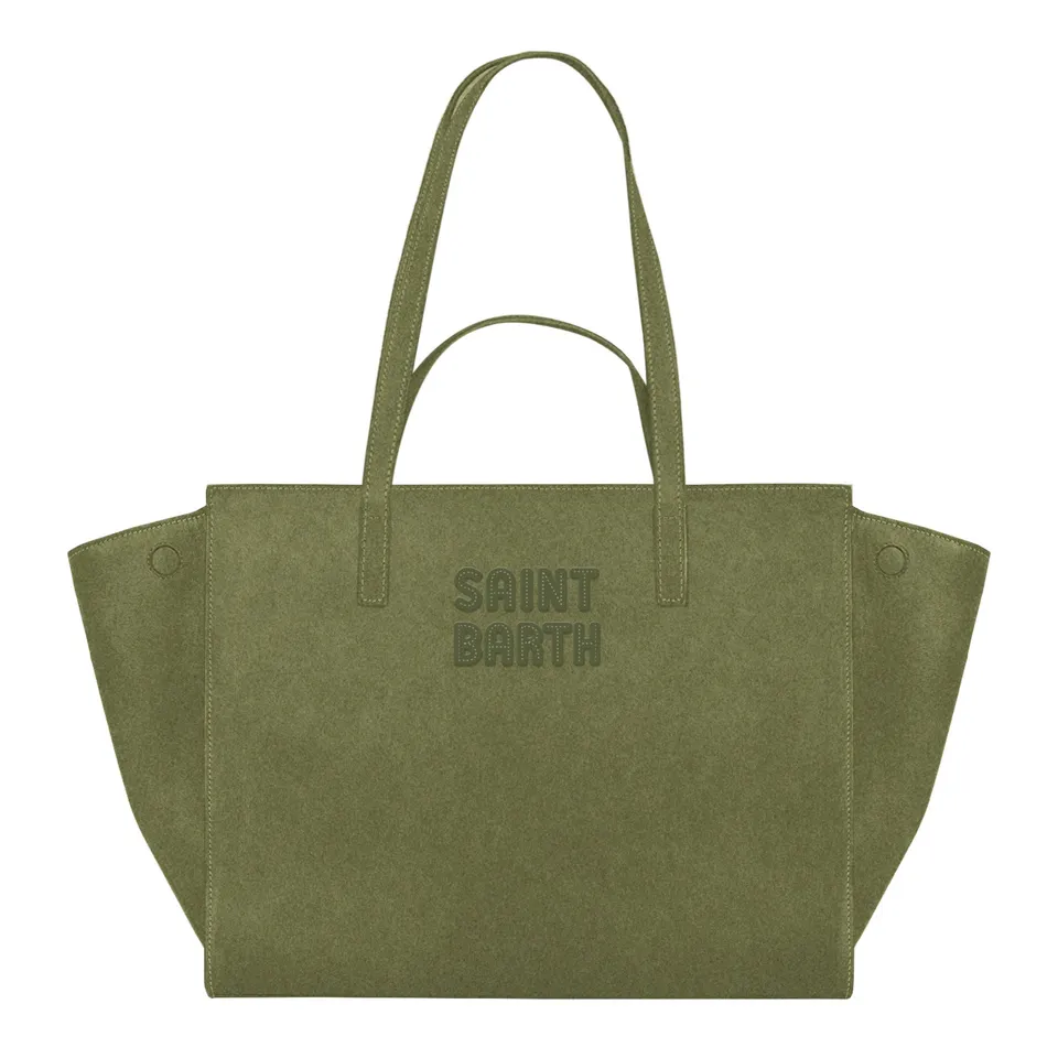MC2 Saint Barth Jour Bag Midi borsa militare suede