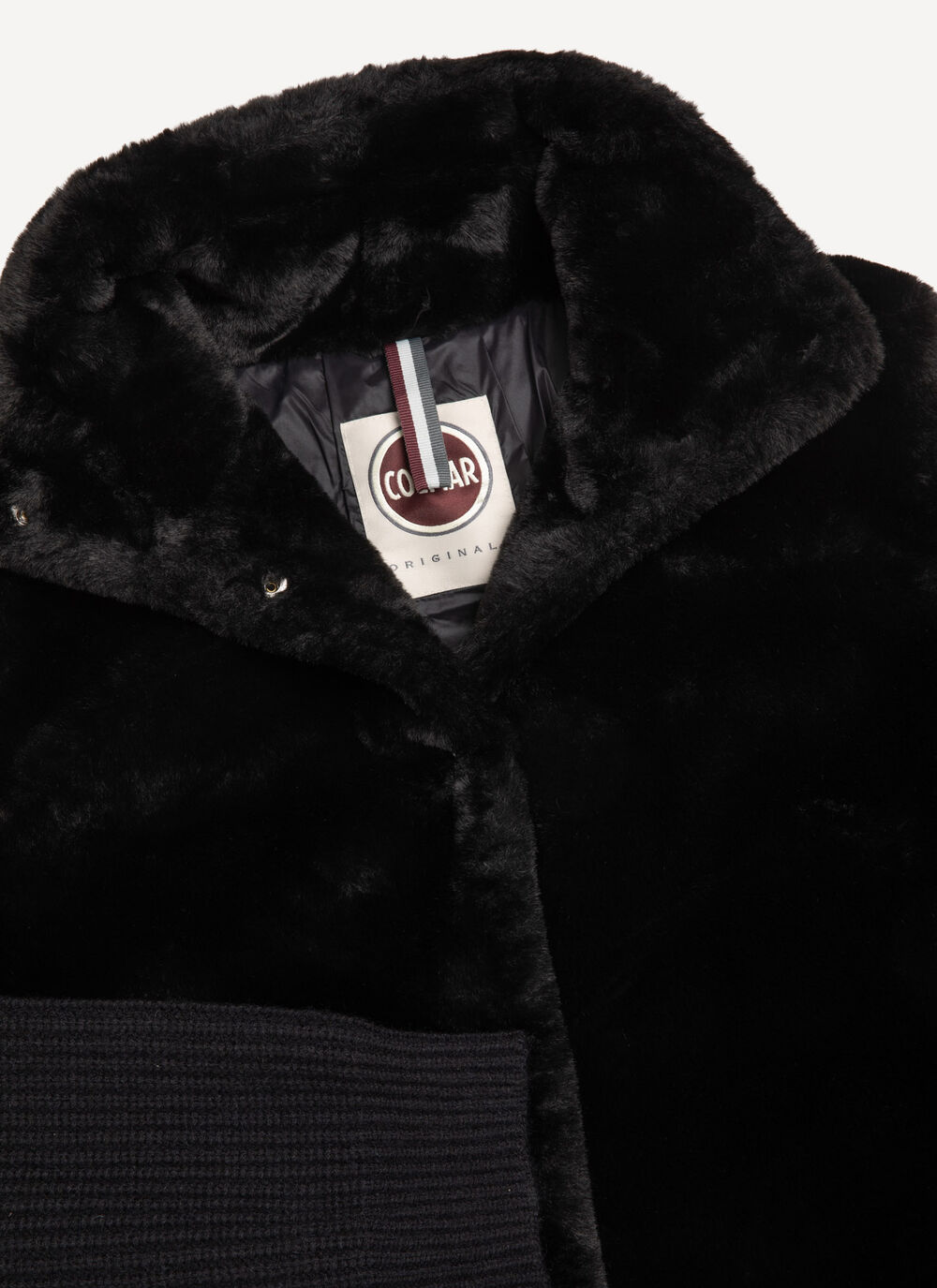 Colmar 20000001E Giacca Ibrida Ecopelliccia Black