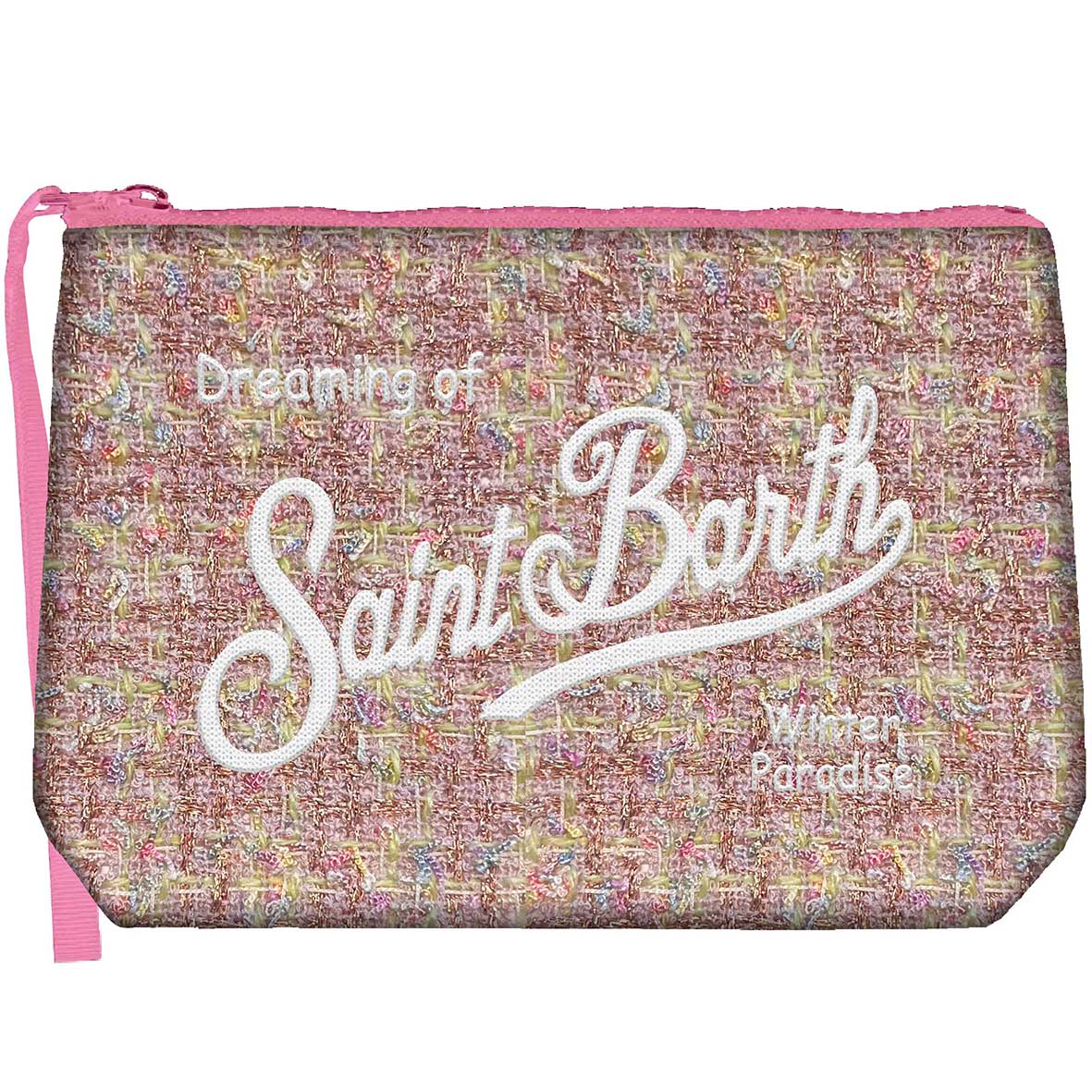 MC2 Saint Barth Aline Pochette Tweed Rosa