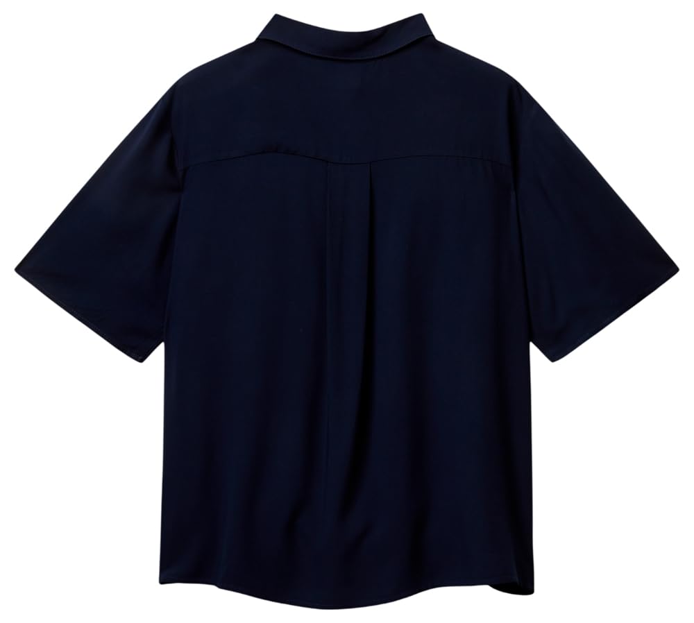 United Colors of Benetton Camicia Donna Verde in Viscosa
