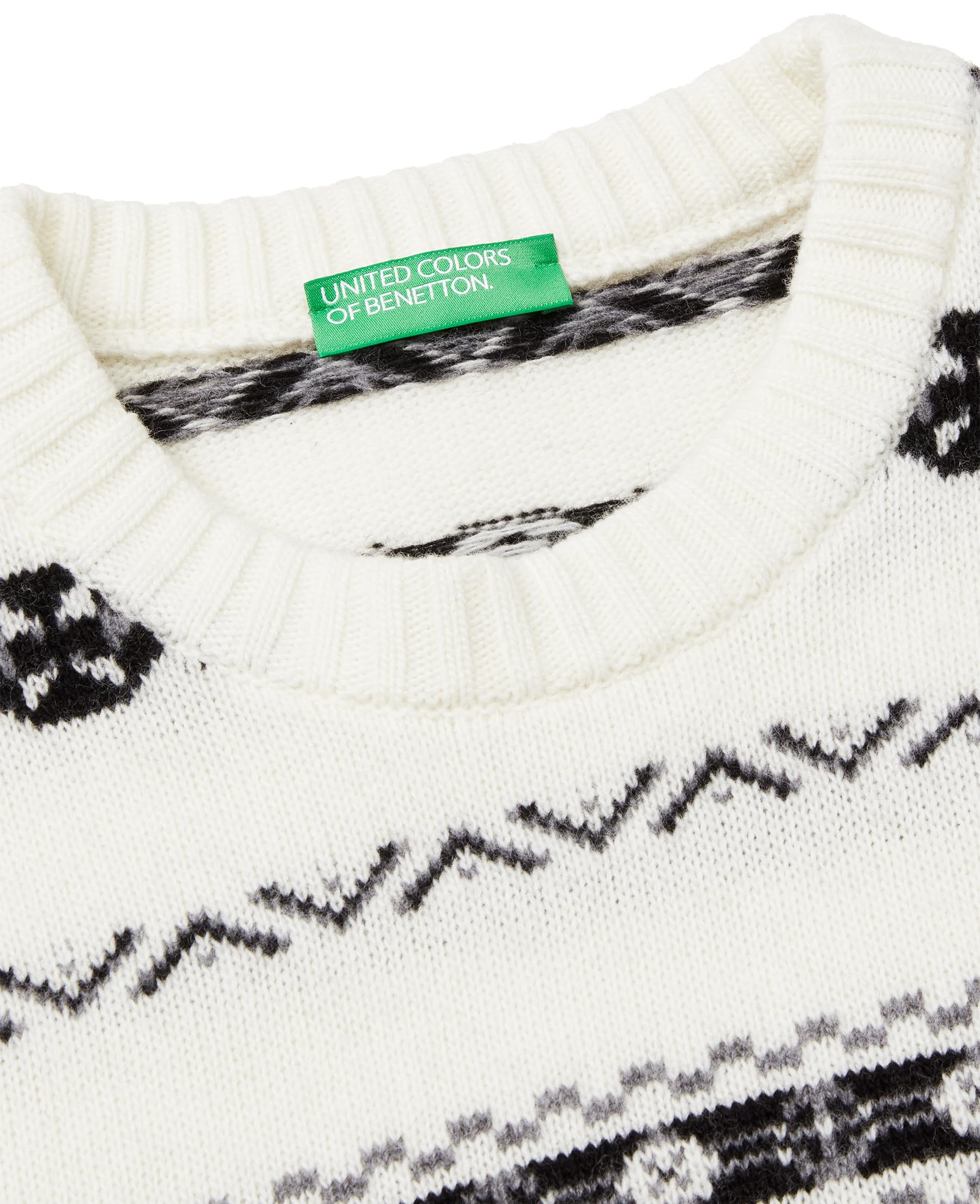 Benetton Maglieria 18ayk10ap Maglione Uomo XS jacquard