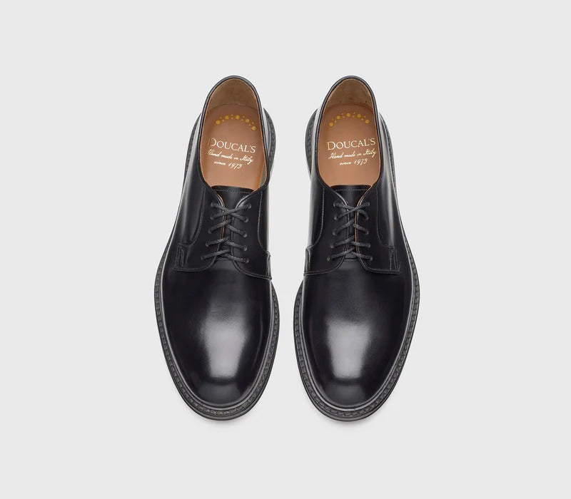 Doucal's Derby Horse DU1385PHOEUY007 scarpa derby nero pelle