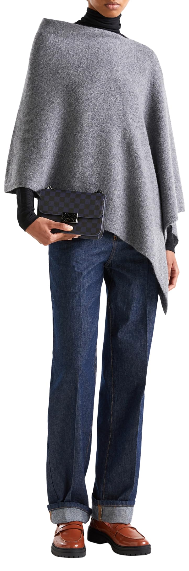 Benetton Mantella Donna Maglieria Leggera Jacquard Fiori