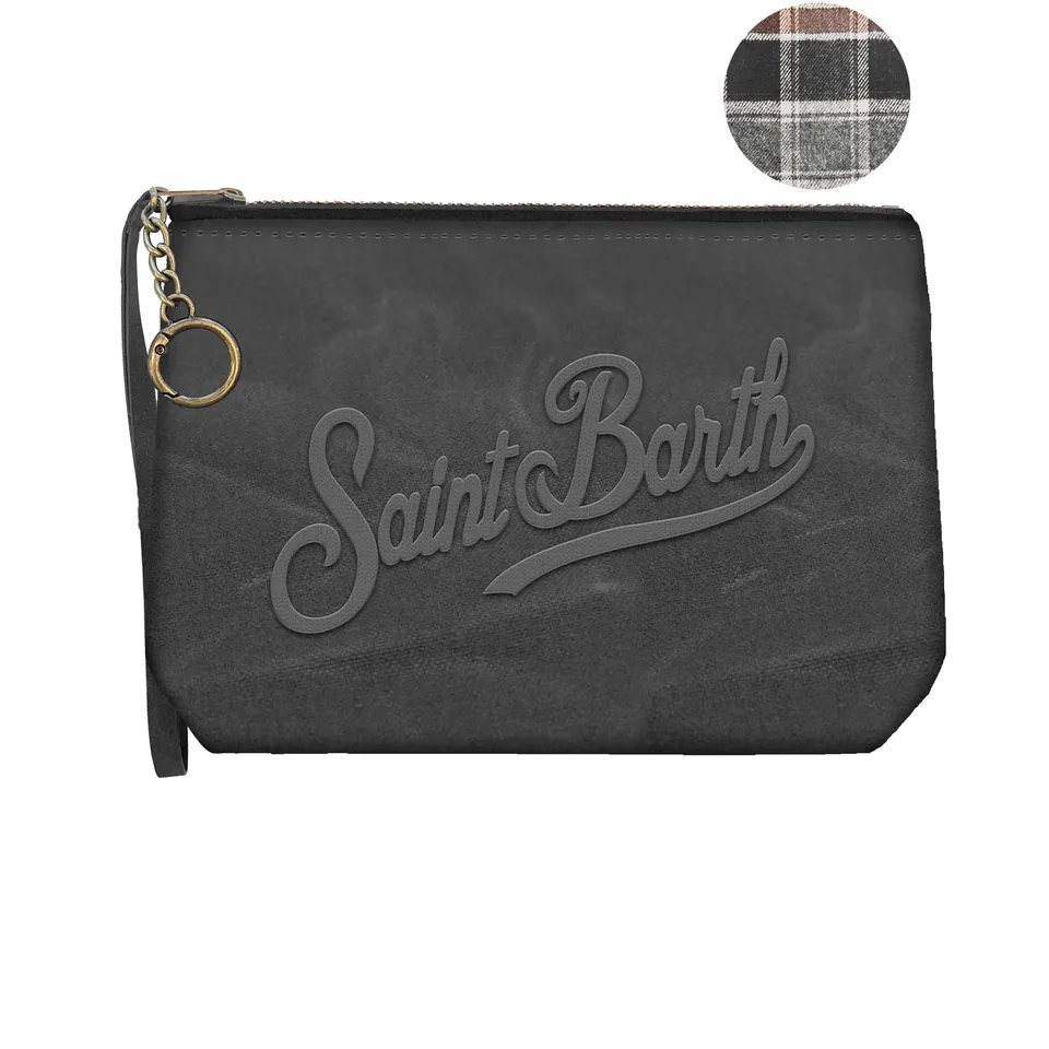 MC2 Saint Barth Aline Mini Wax Pochette Nero Nylon