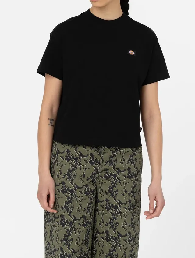 Dickies Oakport DK0A4Y8L T-Shirt Donna Nero Cotone