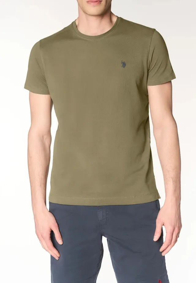 U.S. Polo Assn. Mayn Basic US43154040 T-shirt Verde Militare