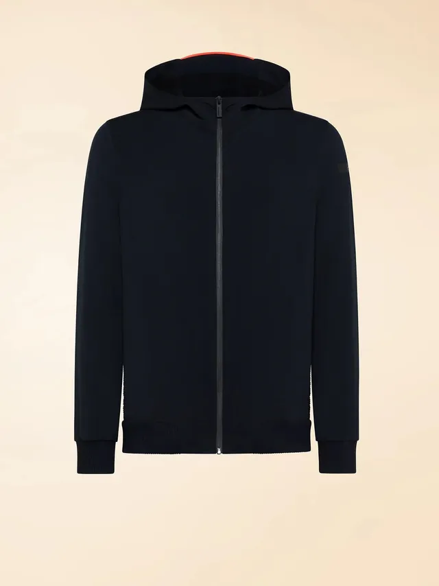 RRD 26156 Felpa Blue Black Cappuccio Taglia 52