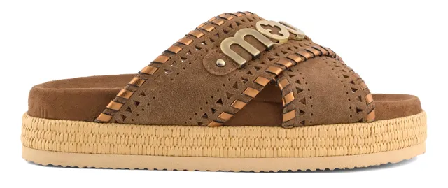 Mou Criss Cross SW451013A Sandalo Nut Brown suede