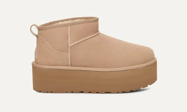 UGG 1135092 Classic Ultra Mini Platform scarponcino sand