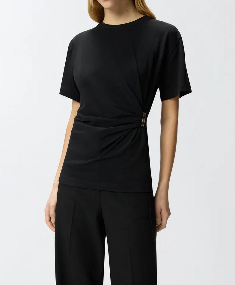 Pinko Mary 106455 A35D T-Shirt Donna Nero Cotone
