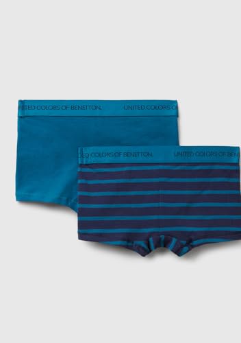 Benetton Set 2 Boxer Uomo Cotone Elasticizzato