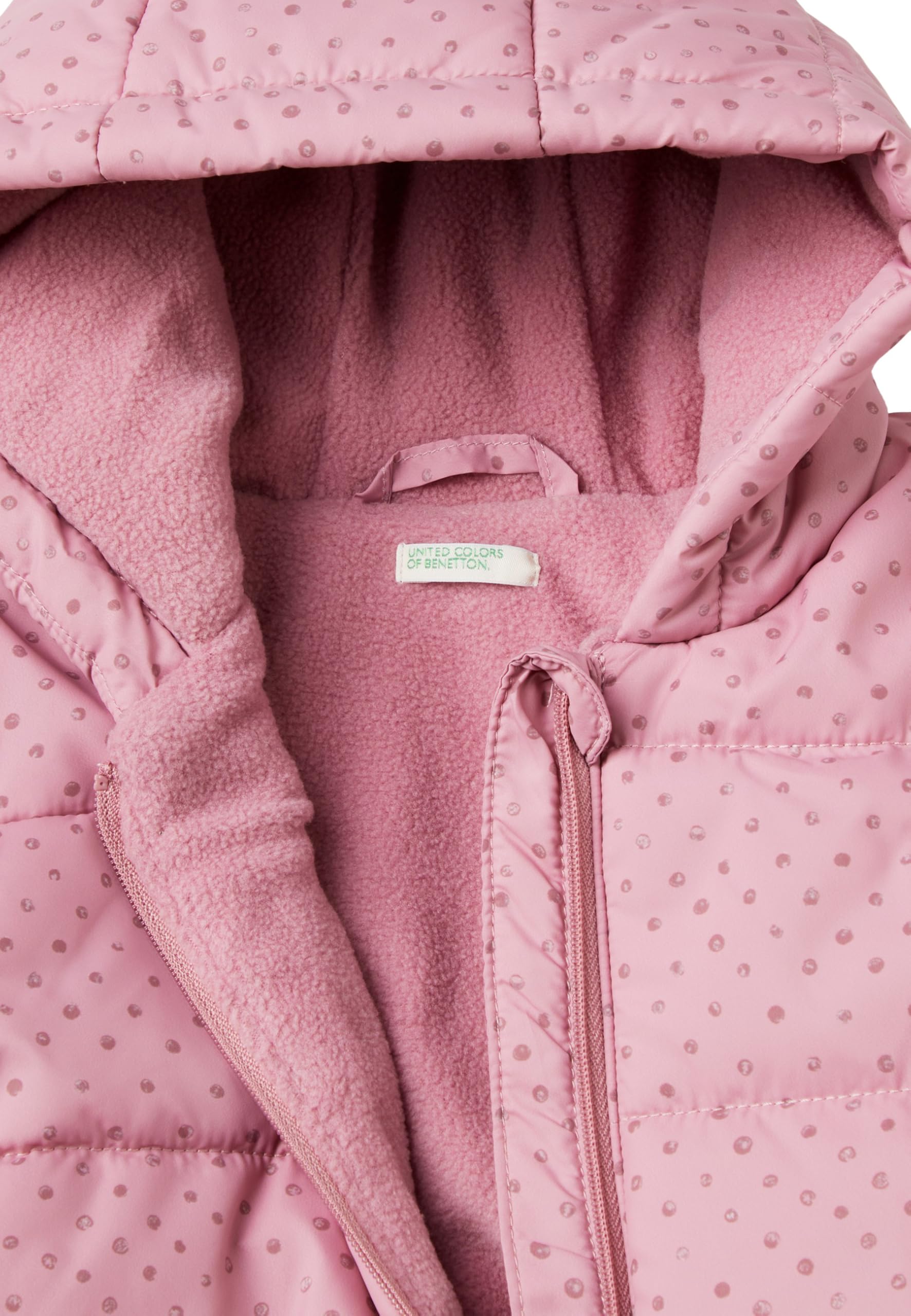 Benetton Giacca Bimba Giubbotto Taglia 56 con Cappuccio