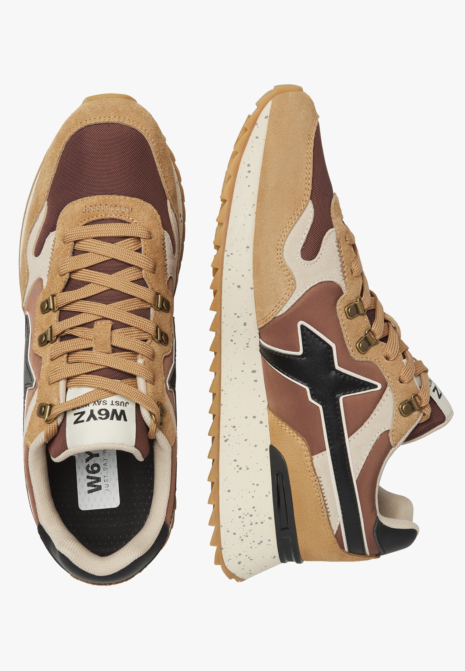 W6YZ Yak-M 2015185 sneakers marrone beige uomo